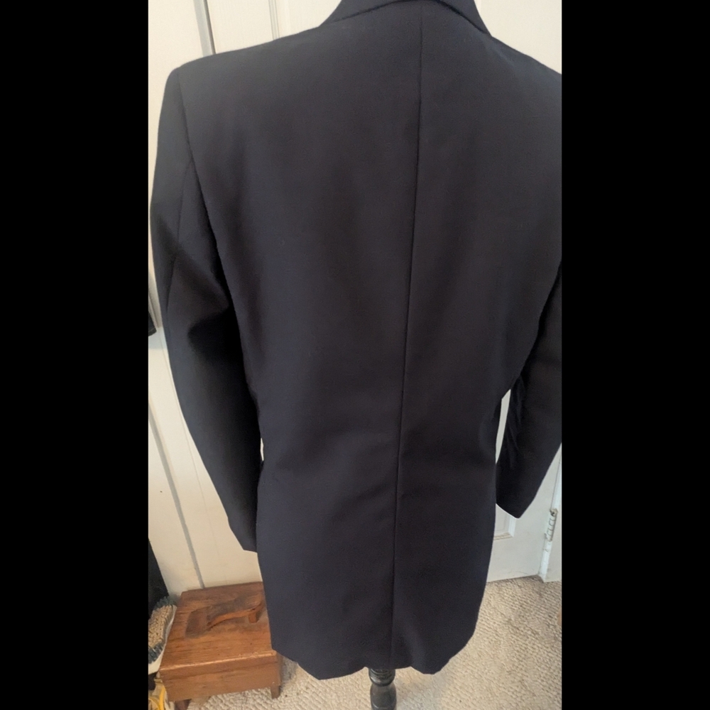 Brooks Brothers Wool Double Breasted Navy Blazer Vintage 6 R Made In USA - Picture 4 of 7